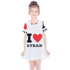 I Love Ethan Kids  Simple Cotton Dress by ilovewhateva