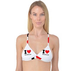 I Love Nicholas Reversible Tri Bikini Top by ilovewhateva