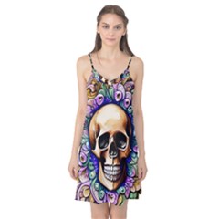 Gothic Skull Camis Nightgown  by GardenOfOphir