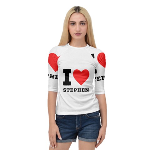 I Love Stephen Quarter Sleeve Raglan Tee by ilovewhateva