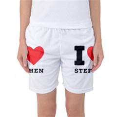 I Love Stephen Women s Basketball Shorts by ilovewhateva