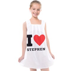 I Love Stephen Kids  Cross Back Dress by ilovewhateva