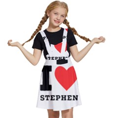 I Love Stephen Kids  Apron Dress by ilovewhateva