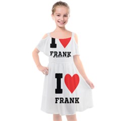 I Love Frank Kids  Cut Out Shoulders Chiffon Dress by ilovewhateva