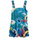 Waves Ocean Sea Abstract Whimsical (2) Kids  Layered Skirt Swimsuit View1