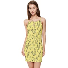 Back-to-school Summer Tie Front Dress by nateshop