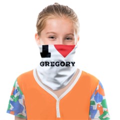 I Love Gregory Face Covering Bandana (kids) by ilovewhateva