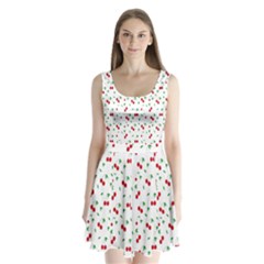 Cherries Split Back Mini Dress  by nateshop