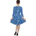 Education Quarter Sleeve Ruffle Waist Dress View2