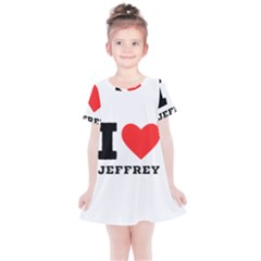 I Love Jeffrey Kids  Simple Cotton Dress by ilovewhateva