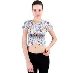 Medical Crew Neck Crop Top by SychEva