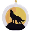 Wolf Wild Animal Night Moon Round Trivet View2