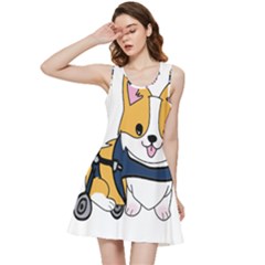 Puppy Cartoon Corgi Inside Out Racerback Dress by Semog4