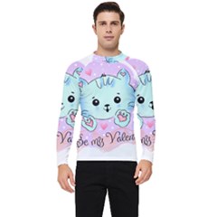 Cat Valentine-s Day Valentine Men s Long Sleeve Rash Guard by Semog4