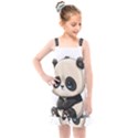 Cute Panda Bear Animal Cartoon Kids  Overall Dress View1