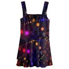 Abstract Light Star Design Laser Light Emitting Diode Kids  Layered Skirt Swimsuit by Semog4