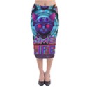 Gamer Life Velvet Midi Pencil Skirt View1