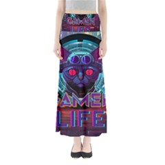 Gamer Life Full Length Maxi Skirt by minxprints