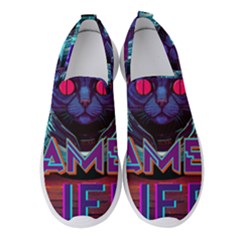 Gamer Life Women s Slip On Sneakers by minxprints