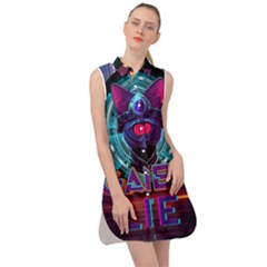 Gamer Life Sleeveless Shirt Dress by minxprints