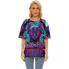 Gamer Life Oversized Basic Tee by minxprints