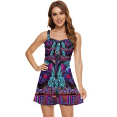 Gamer Life Ruffle Edge Bra Cup Chiffon Mini Dress by minxprints