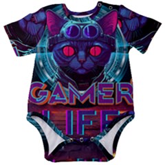 Gamer Life Baby Short Sleeve Bodysuit by minxprints