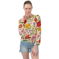 Colorful Flowers Pattern Abstract Patterns Floral Patterns Banded Bottom Chiffon Top by Semog4