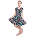 Leaves Leaf Pattern Patterns Colorfu Kids  Short Sleeve Dress View1