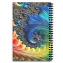 Colorful Digital Art Fractal Design 5.5  x 8.5  Notebook View2