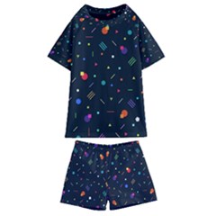 Abstract Minimalism Digital Art Abstract Kids  Swim Tee And Shorts Set by Semog4