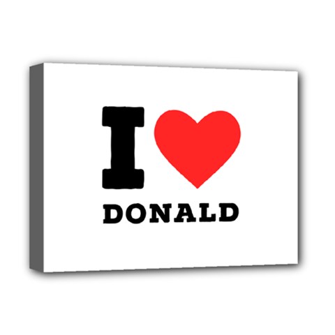 I Love Donald Deluxe Canvas 16  X 12  (stretched)  by ilovewhateva