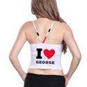 I love george Spaghetti Strap Bra Top View2