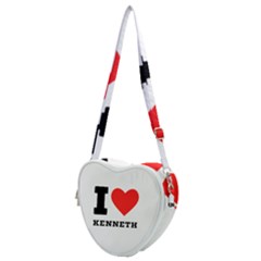 I Love Kenneth Heart Shoulder Bag by ilovewhateva