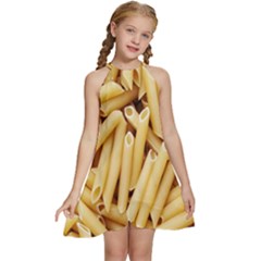 Pasta-79 Kids  Halter Collar Waist Tie Chiffon Dress by nateshop