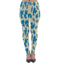 Rose-blue Lightweight Velour Leggings by nateshop