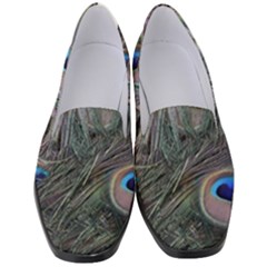 Peacock Feathers Peacock Bird Feathers Women s Classic Loafer Heels by Jancukart