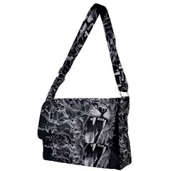 Lion Furious Abstract Desing Furious Full Print Messenger Bag (l) by Jancukart