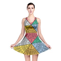 Wheel Of Emotions Feeling Emotion Thought Language Critical Thinking Reversible Skater Dress by Semog4