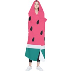 Watermelon Fruit Pattern Wearable Blanket by Semog4