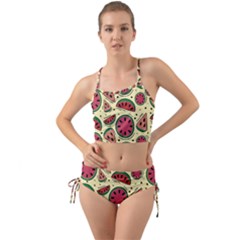 Watermelon Pattern Slices Fruit Mini Tank Bikini Set by Semog4