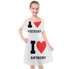 I Love Anthony  Kids  Cut Out Shoulders Chiffon Dress by ilovewhateva