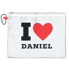 I Love Daniel Canvas Cosmetic Bag (xxl) by ilovewhateva