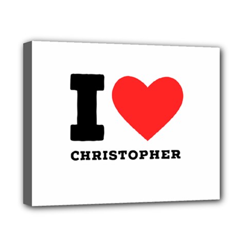 I Love Christopher  Canvas 10  X 8  (stretched) by ilovewhateva