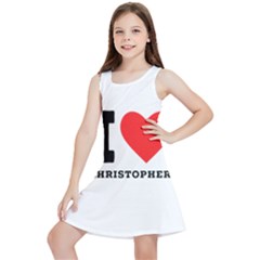 I Love Christopher  Kids  Lightweight Sleeveless Dress by ilovewhateva