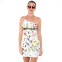 bunch of flowers One Shoulder Ring Trim Bodycon Dress View1