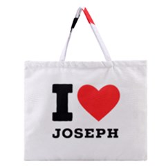 I Love Joseph Zipper Large Tote Bag by ilovewhateva