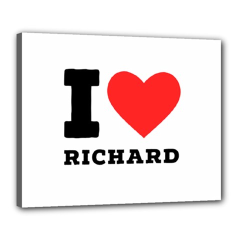 I Love Richard Canvas 20  X 16  (stretched) by ilovewhateva