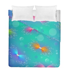 Non Seamless Pattern Blues Bright Duvet Cover Double Side (full/ Double Size) by Ravend