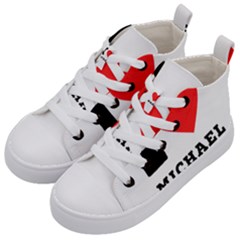 I Love Michael Kids  Mid-top Canvas Sneakers by ilovewhateva